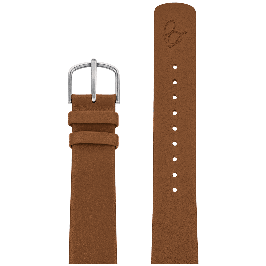 Arne Jacobsen Brun Pampas Læderrem 20 Mm / 40 mm Ur - Urma.dk