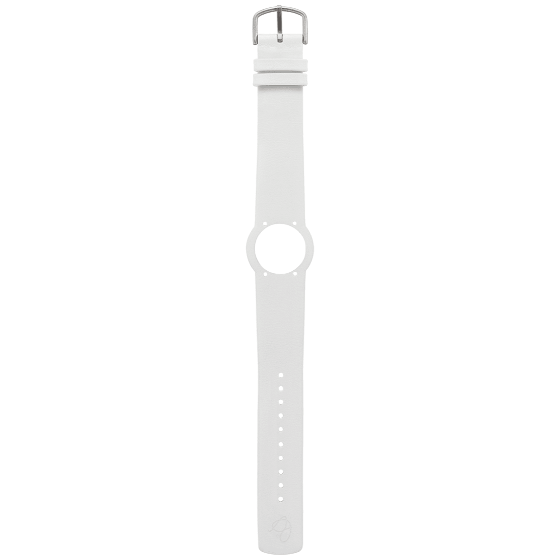 Arne Jacobsen Hvid Læderrem 20 mm / 46 mm Ur - Urma.dk