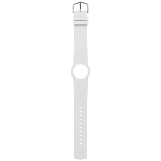 Arne Jacobsen Hvid Læderrem 20 mm / 46 mm Ur - Urma.dk