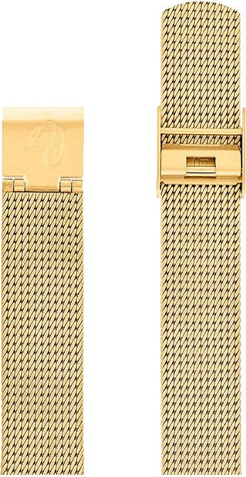 Arne Jacobsen mat guld stål meshlænke 16 mm - Urma.dk