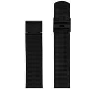 Arne Jacobsen Mat Sort Meshband 20 mm / 40 mm Ur - Urma.dk