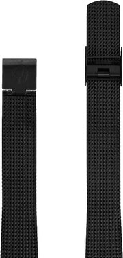 Arne Jacobsen mat sort stål meshlænke 14 mm / 30 mm ur - Urma.dk