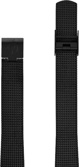 Arne Jacobsen mat sort stål meshlænke 14 mm / 30 mm ur - Urma.dk