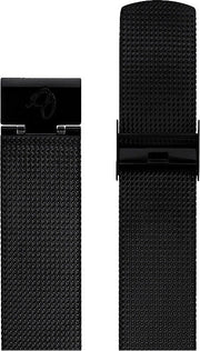 Arne Jacobsen mat sort stål meshlænke 22 mm - Urma.dk