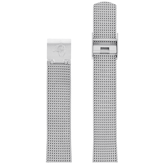 Arne Jacobsen Mat Stål Netband 16 Mm / 34 mm Ur - Urma.dk