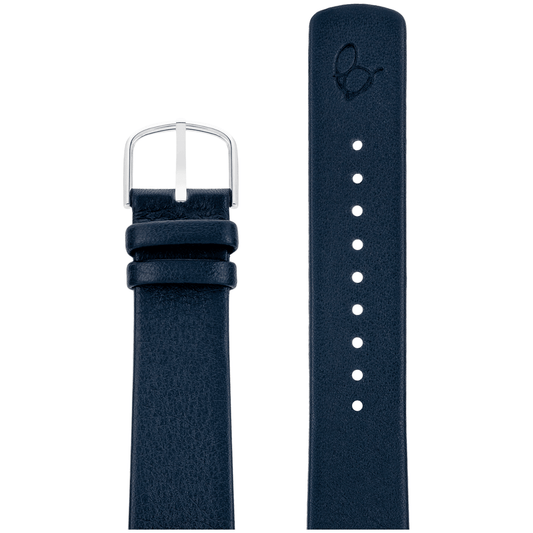 Arne Jacobsen Oxford Blå Læderrem 20 mm / 40 mm Ur - Urma.dk
