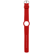 Arne Jacobsen Rød Læderrem 20 mm / 46 Mm Ur - Urma.dk