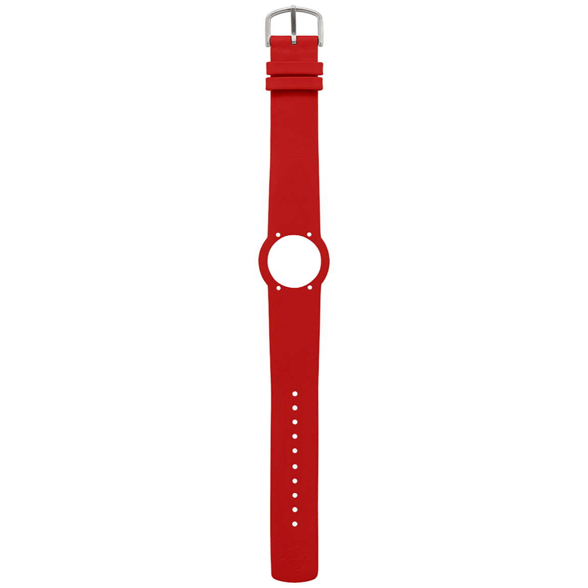 Arne Jacobsen Rød Læderrem 20 mm / 46 Mm Ur - Urma.dk