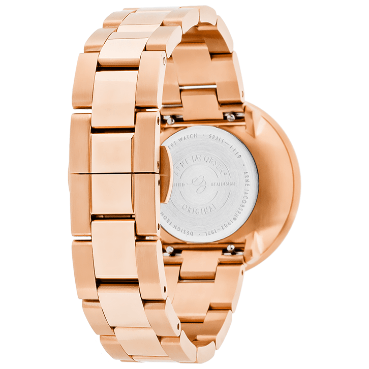 Arne Jacobsen Rosa Guldarmbånd 16 mm / 34 Mm Ur - Urma.dk