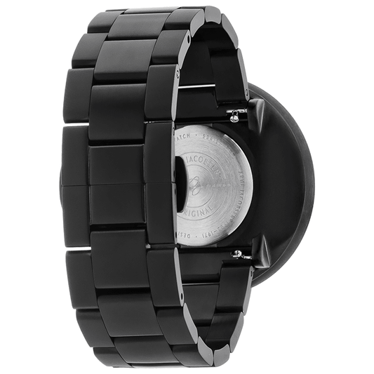 Arne Jacobsen Sort Armbånd 20 mm / 40 mm Ur - Urma.dk