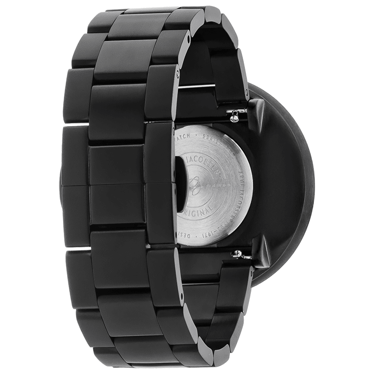 Arne Jacobsen Sort Armbånd 20 mm / 40 mm Ur - Urma.dk