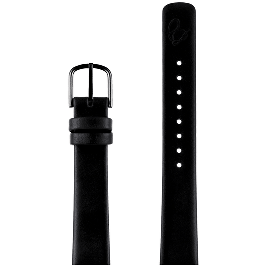 Arne Jacobsen Sort Læderrem 16 Mm / 34 mm Ur - Urma.dk