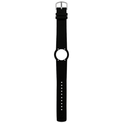 Arne Jacobsen Sort Læderrem 20 mm / 46 mm Ur - Urma.dk