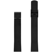 Arne Jacobsen sort stål meshlænke 14 mm / 30 mm ur - Urma.dk
