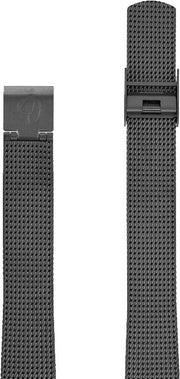 Arne Jacobsen sort stål meshlænke 14 mm / 30 mm ur - Urma.dk