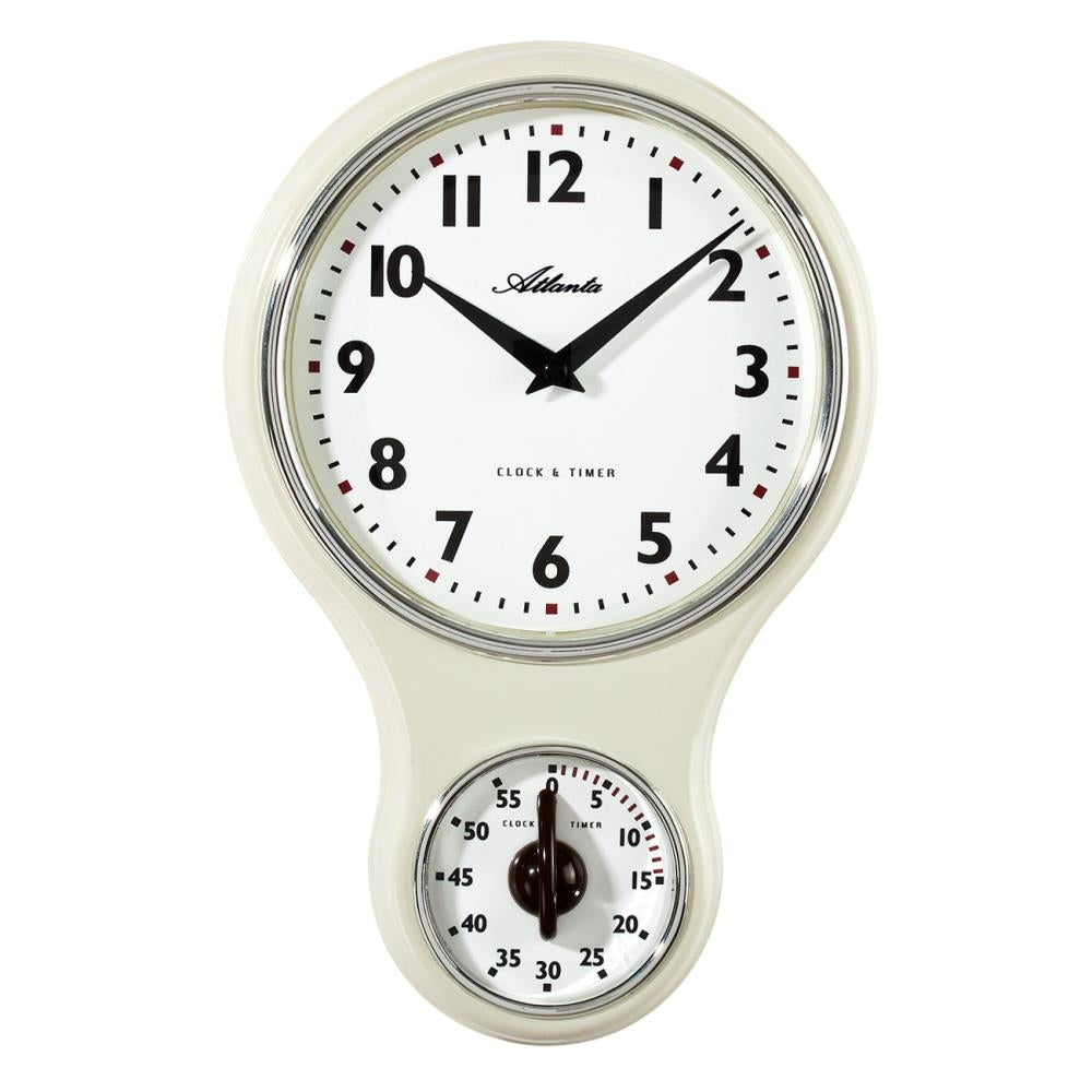 Køkkenur med minutur retro design
