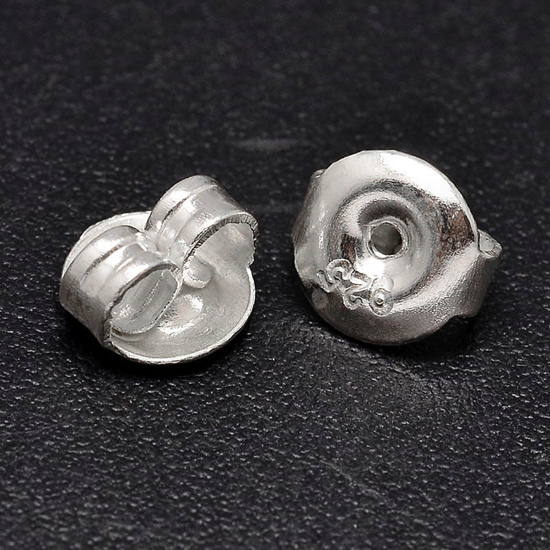 Bagmekanik sterling sølv 6,8x4 mm - Urma.dk