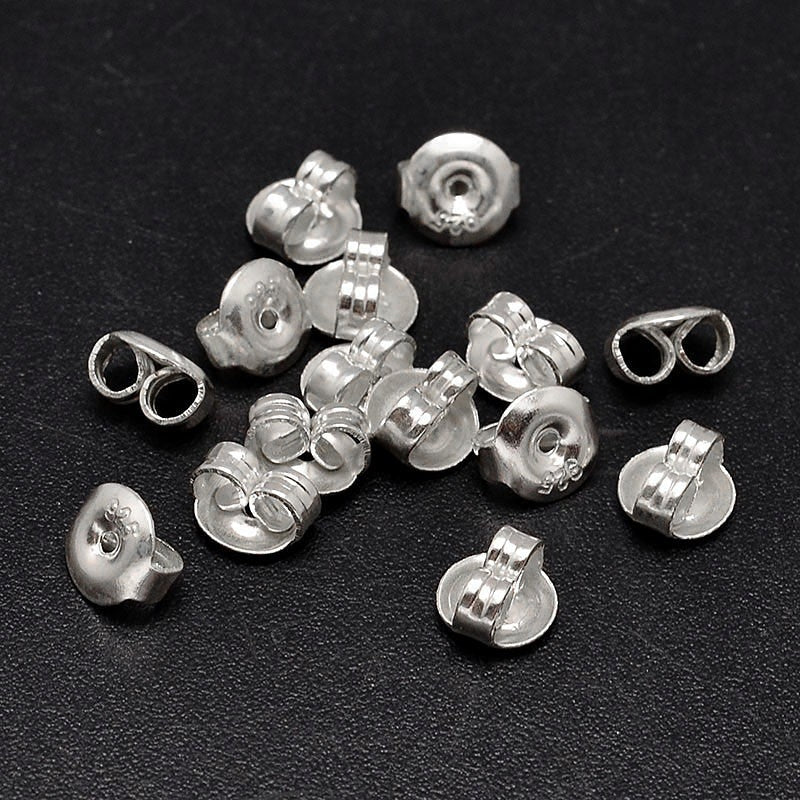 Bagmekanik sterling sølv 6,8x4 mm - Urma.dk