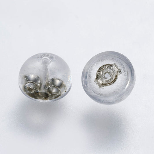 Bagmekanik sterling sølv i plastik 5,5x4 mm - Urma.dk