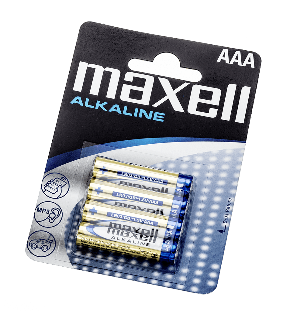 Batteri Maxell Alkaline LR03 AAA - 4 pk - Urma.dk