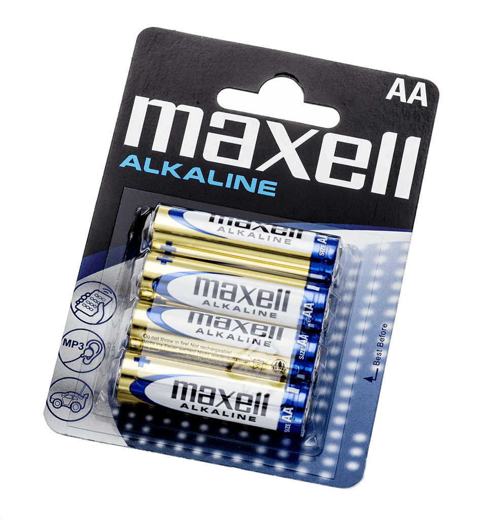 Batteri Maxell Alkaline LR6 AA - 4 pk - Urma.dk