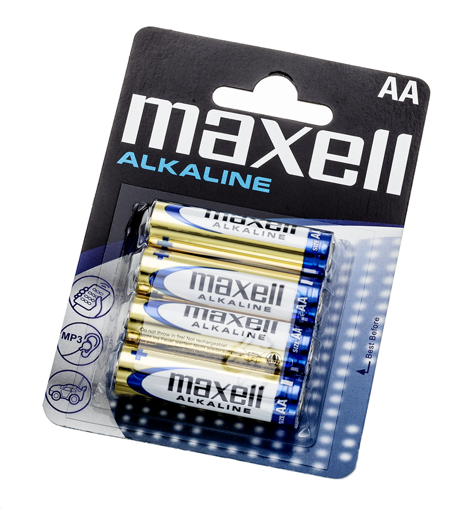Batteri Maxell Alkaline LR6 AA - 4 pk