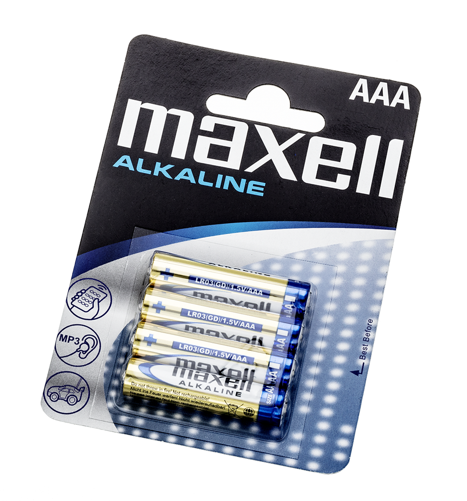 Batteri Maxell Alkaline LR03 AAA - 4 pk
