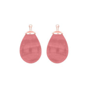 Bøhmisk kvartsglas dråbe farve13 m/rfg sølv - par - Urma.dk