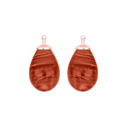 Bøhmisk kvartsglas dråbe farve17 m/rfg sølv - par - Urma.dk