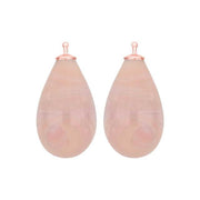 Bøhmisk kvartsglas dråbe farve24 m/rfg sølv - par - Urma.dk