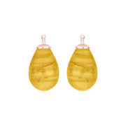 Bøhmisk kvartsglas dråbe farve66 m/rfg sølv - par - Urma.dk