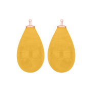 Bøhmisk kvartsglas dråbe farve66 m/rfg sølv - par - Urma.dk