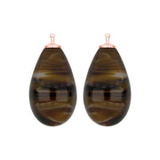 Bøhmisk kvartsglas dråbe farve83 m/rfg sølv - par - Urma.dk