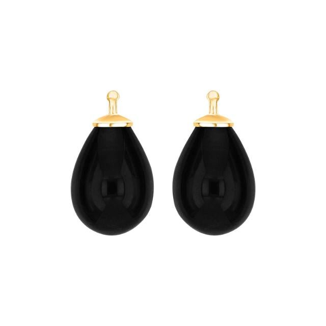 Bøhmisk kvartsglas dråbe farve95 m/fg sølv - par - Urma.dk