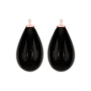 Bøhmisk kvartsglas dråbe farve95 m/rfg sølv - par - Urma.dk