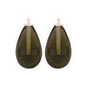 Bøhmisk kvartsglas dråbe farve97 m/rfg sølv - par - Urma.dk