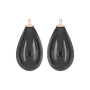 Bøhmisk kvartsglas dråbe farve98 m/rfg sølv - par - Urma.dk