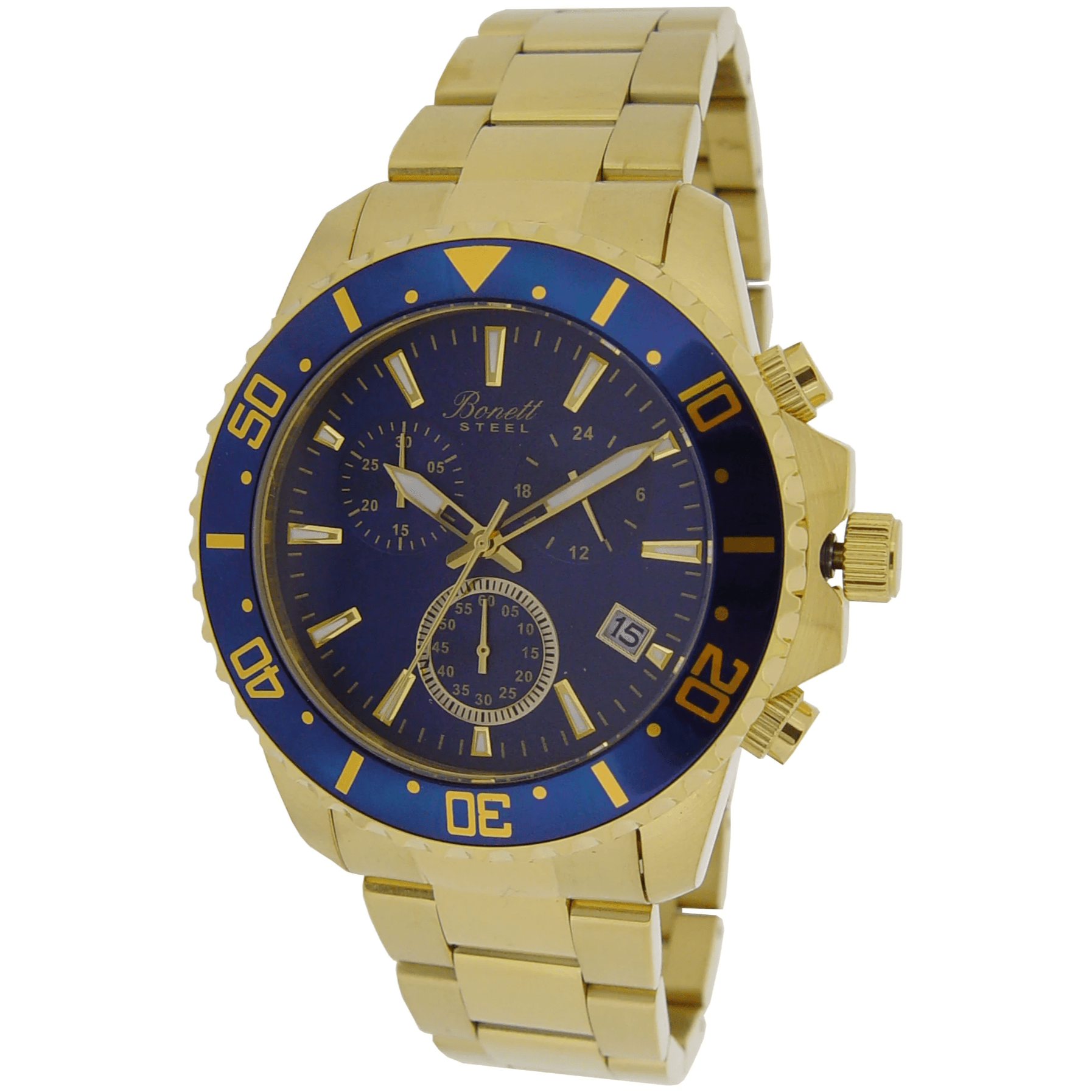 Bonett 10ATM chronograph Ø44mm 1486DB - Urma.dk