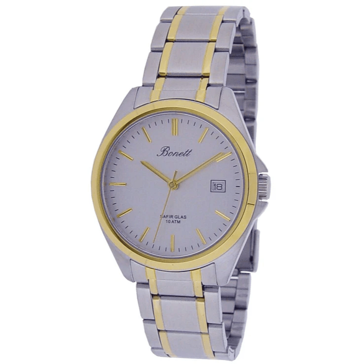 Bonett 10ATM Safir glas m/dato Ø36mm 1512BS - Urma.dk