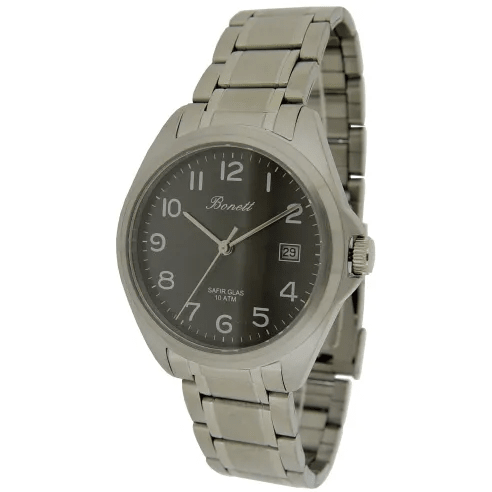 Bonett 10ATM Safir glas m/dato Ø36mm 1512STS - Urma.dk