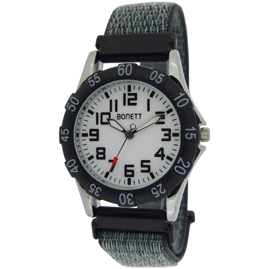 Bonett Børneure Velcro - rem Ø34mm 1507H - Urma.dk