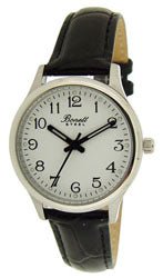 Bonett dameur med sort læderrem - 29 mm - Urma.dk