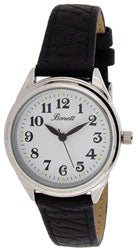 Bonett dameur  med sort læderrem - 29 mm