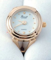 Bonett finger ring ur i guld double - Ø 18 mm - Urma.dk