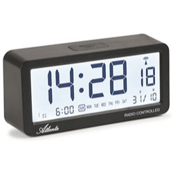 Bonett H:6,5cm B:14,5cm Radiostyret, 3 alarmindstillinger, Lys, Snooze, BIB 1879 - 7 - Urma.dk