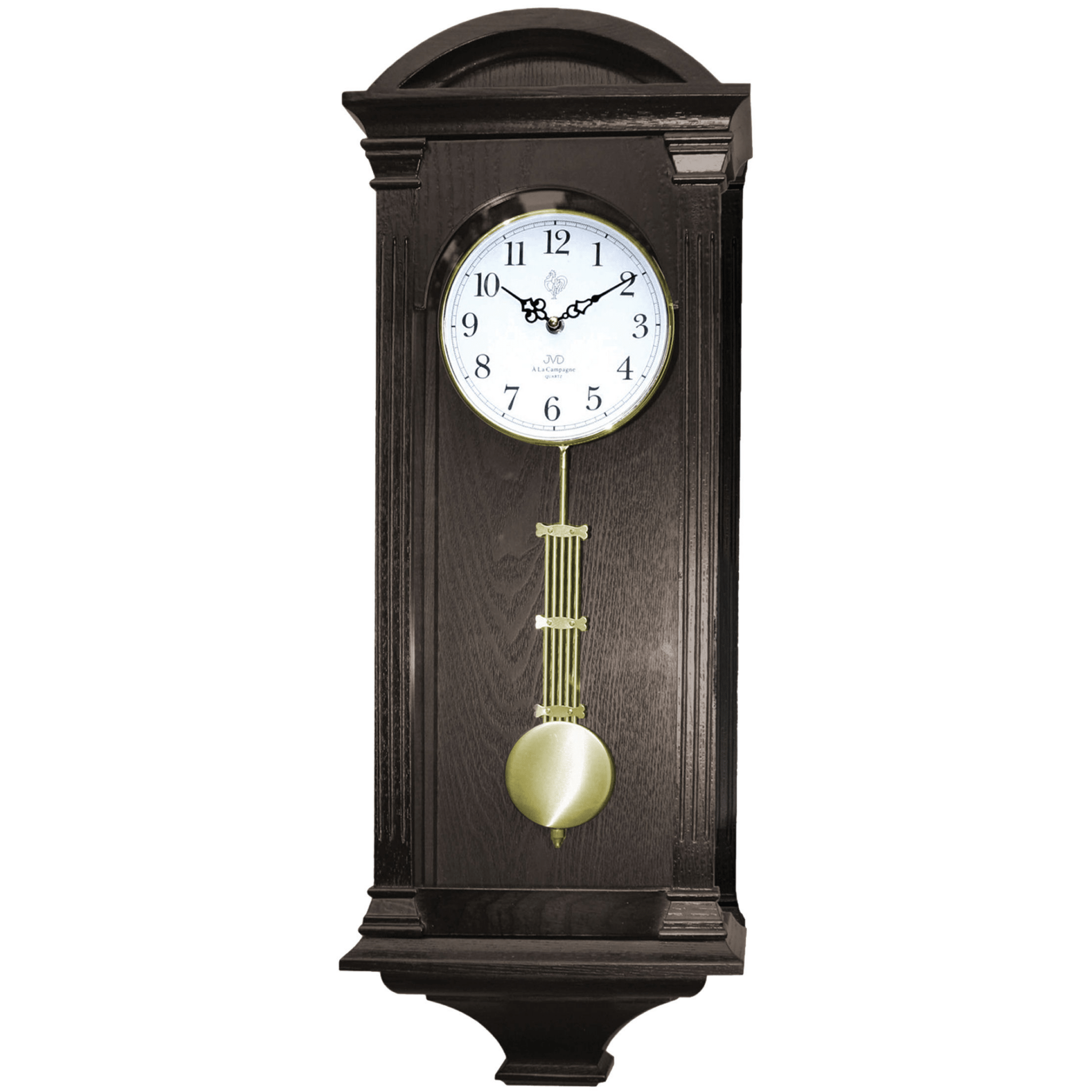 Bonett H:69cm B:25,5cm D:12,5cm Træ/glas, pendel/slag N9317.1 - Urma.dk