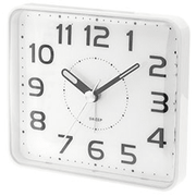 Bonett H:9,5cm B:10,5cm Glidende sek. viser, Lys, Snooze, Stigende alarm, BIB SRP882.1 - Urma.dk