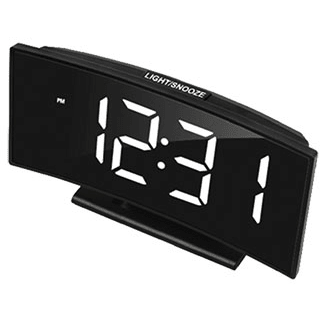 Bonett H:9,5cm B:17cm 220V, Dato, Temperatur, Snooze, BIB SB681.3 - Urma.dk