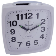 Bonett H:9.5cm B:9,5cm Glidende sek. viser, Lys, Snooze, KLOKKE T0310H - Urma.dk