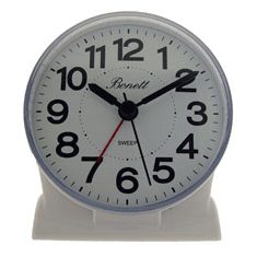 Bonett H:9cm B:8cm Glidende sek. viser, Snooze, Lys, BIB TB567H - Urma.dk